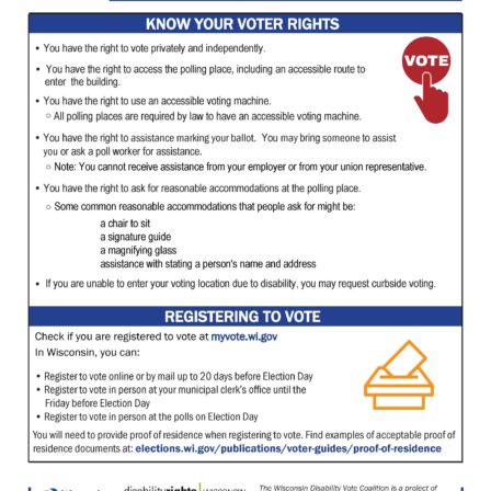 DVC Fact Sheets and Brochures - Wisconsin Disability Vote Coalition