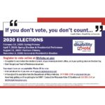 Front of Disability Vote Coalition postcard
