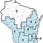 Wisconsin map with District 7 highlighted