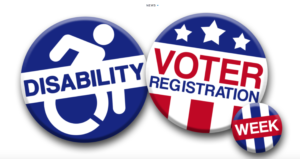 Disability Voter Registration Week Buttons