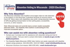 Absentee Voting fact sheet first page