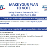 Preview of the Make Your Plan to Vote document