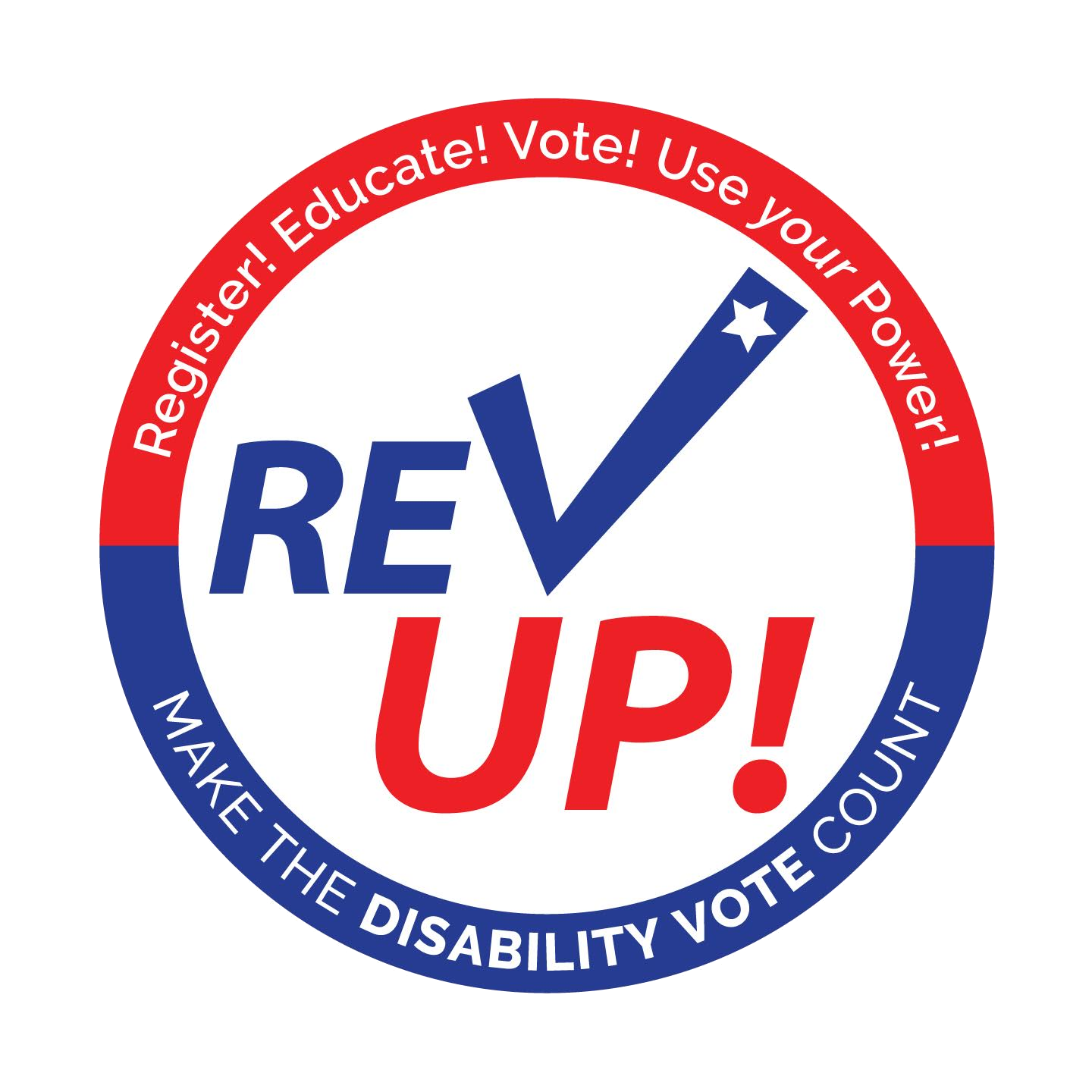 Logo for the Rev Up: Make the Disability Vote Count Campaign