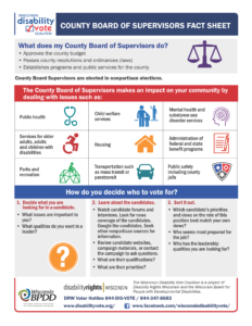 Preview of the County Board of Supervisor factsheet. Accessible pdf is available in post.