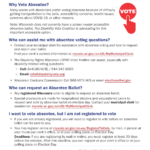 Preview of the 2024 Absentee Voting Fact Sheet.